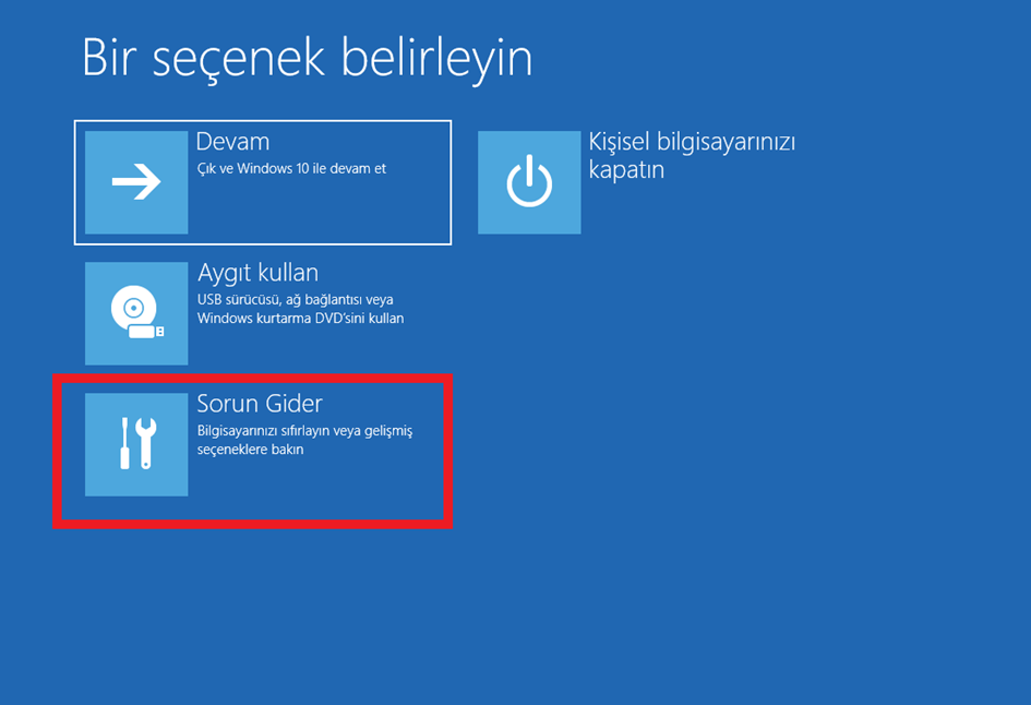 Windows 10 için Geri Yükleme Noktası Oluşturma